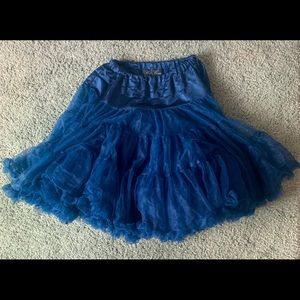 Hell Bunny size xs-med navy blue full petticoat